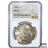 1888-O Morgan Silver Dollar NGC MS64