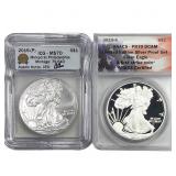 [2] 2015-2019 Silver Eagle ICG/ANACS MS70/PR70