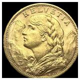 1916 France Gold 20 Franc