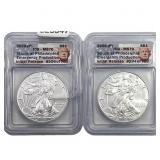 [2] 2020-P Silver Eagle ICG MS70
