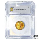 1928 Wheat Cent ICG MS65+ RD
