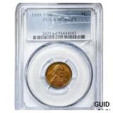 1909 VDB Wheat Cent PCGS MS64 BN