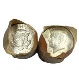[40] 1968 Kennedy Half Dollar In Paper Rolls