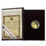 1995 RCM Proof 1/4oz Gold $100 W/Box