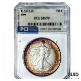 1990 Silver Eagle PCI MS70