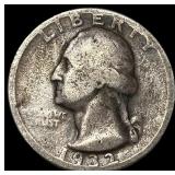 1932-D Silver Washington Quarter LIGHTLY  CIRCULA