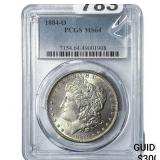 1884-O Morgan Silver Dollar PCGS MS64