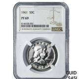 1961 Franklin Half Dollar NGC PF69