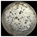 1799 Spanish Colonial SIlver 8 Reales-Chopmarked