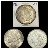 [3] 1921 Morgan Silver Dollar