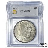 1921 Morgan Silver Dollar ICG MS64