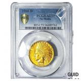 1908-D $10 Gold Eagle PCGS AU55 No Motto