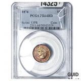 1874 Wheat Cent PCGS PR64 RD