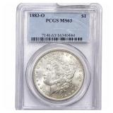 1883-O Morgan Silver Dollar PCGS MS63