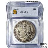 1901-S Morgan Silver Dollar ICG F12