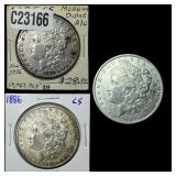 [3] 1885-1886 Morgan Silver Dollar