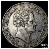1831-A Germany, Prussia Silver 1 Thaler CHOICE AU