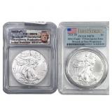 [2] 2020-2021 Silver Eagle ICG/PCGS MS70