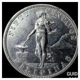 1904-s Philippines Silver 50 Centavos CHOICE AU