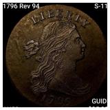 1796 Rev 94 S-110 Draped Bust Large Cent CLOSELY U