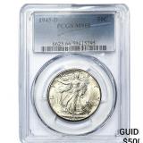 1945-D Walking Liberty Half Dollar PCGS MS66