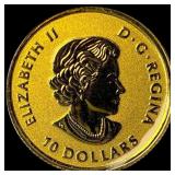 2020 Canada 1/4oz Gold $10 Proof