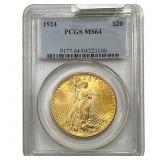 1924 $20 Gold Double Eagle PCGS MS64