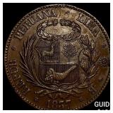 1837 Peru Marshal Mariano as Director of Lima Mint