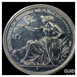 1984 Switzerland Silver 50 Francs CHOICE PROOF