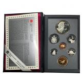 [7] 1995 Royal Canadian Mint Proof Set 1C-$1 W/Box