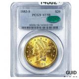1883-S $20 Gold Double Eagle PCGS AU58