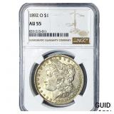 1892-O Morgan Silver Dollar NGC AU55