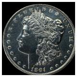 1891-CC Morgan Silver Dollar