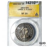 1803 Capped Bust Half Dollar ANACS VF35
