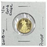 2018-W 1/10oz Gold $5 American Eagle Proof