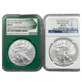 [2] 2011-2014 Silver Eagle NGC MS69/MS70
