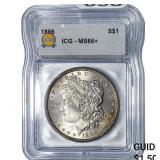 1886 Morgan Silver Dollar ICG MS66+
