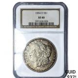 1894-O Morgan Silver Dollar NGC XF40