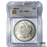 1900-O Morgan Silver Dollar ICG MS63