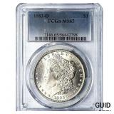 1883-O Morgan Silver Dollar PCGS MS65