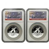 [2]2010P Australia 1oz Silver Dollar-Kangaroo HR