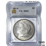 1881-S Morgan Silver Dollar ICG MS64
