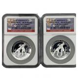 [2]2010P Australia 1oz Silver Dollar-Kangaroo HR