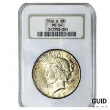 1926-S Silver Peace Dollar NGC MS64