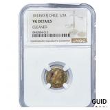 1813-SO Colonial Spain Silver 1/2 Real NGC VG Deta