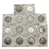 [14] 1963-1967 U.S. and Canadian Silver 50C Lot
