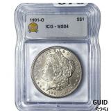 1901-O Morgan Silver Dollar ICG MS64