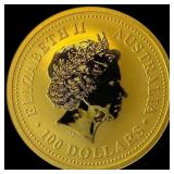 2004 Australia 1oz Gold $100 Proof-Monkey