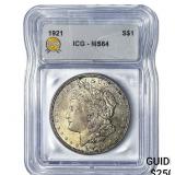 1921 Morgan Silver Dollar ICG MS64