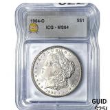 1904-O Morgan Silver Dollar ICG MS64